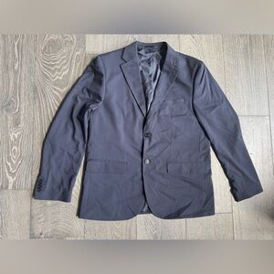H&M Regular Fit Blazer Suit Jacket in Blue Size 44R